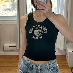 Brandy Melville Strawberry Fields Tank Top